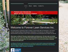Tablet Screenshot of foreverlawnservices.com